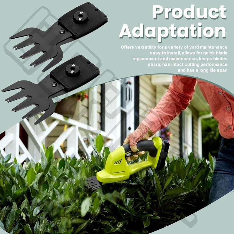 BERPSE 2 Pack 302348001 Hedge Trimmer Grass Shear Blade Assembly Compatible with Homelite P2906VNM P2900VNM P2900 - Image 3